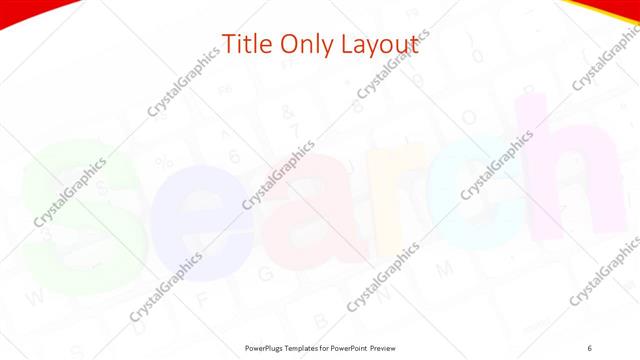Title Only presentation slide layout