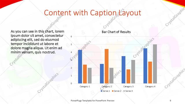 Content with Caption presentation slide layout