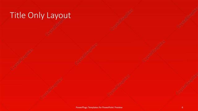 Title Only presentation slide layout