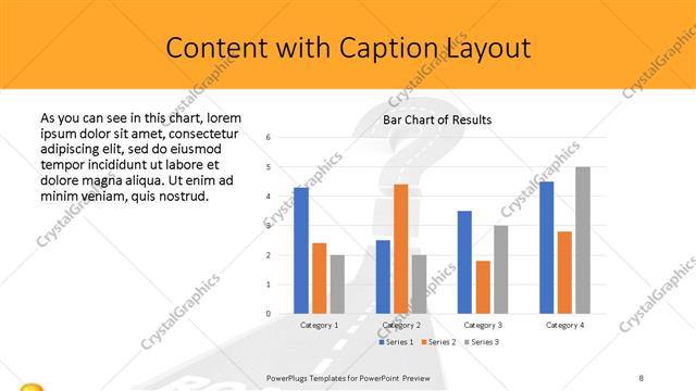 Content with Caption presentation slide layout