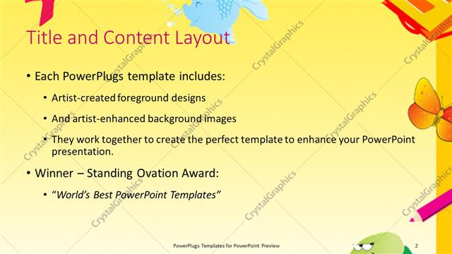 Title and Content presentation slide layout