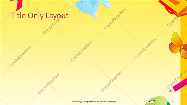 Title Only presentation slide layout