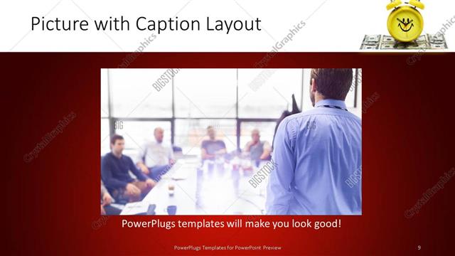 Picture with Caption presentation slide layout