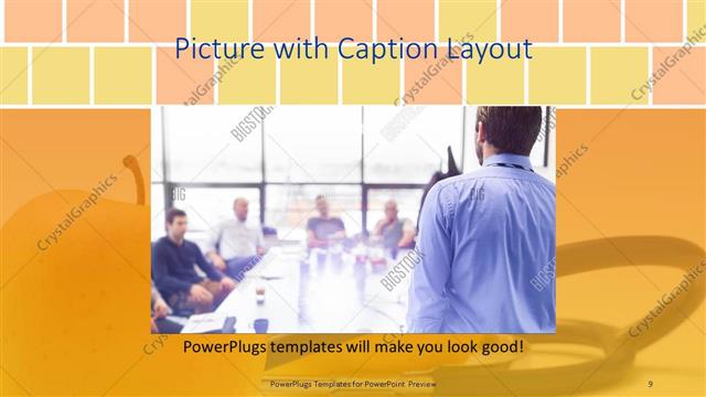 Picture with Caption presentation slide layout