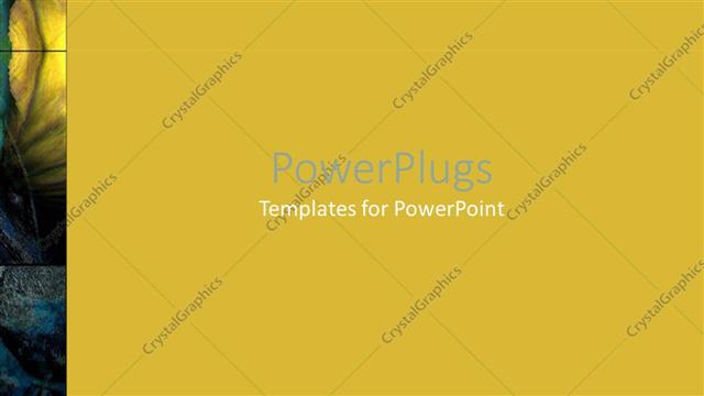  Presentation with border - A yellow background with abstract border