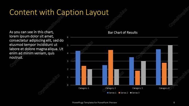 Content with Caption presentation slide layout