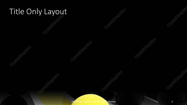 Title Only presentation slide layout