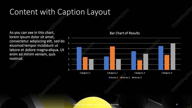 Content with Caption presentation slide layout