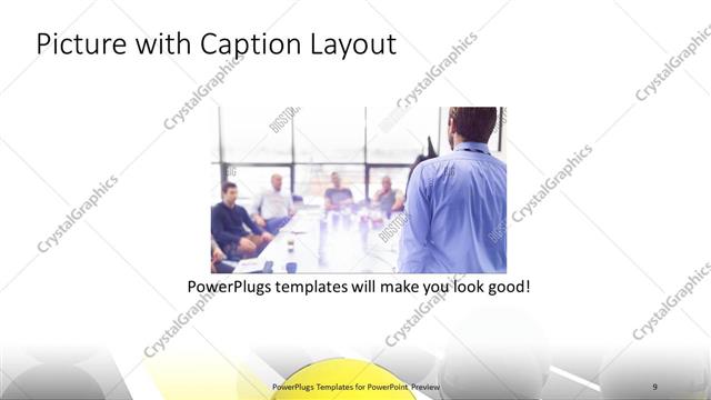 Picture with Caption presentation slide layout