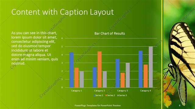 Content with Caption presentation slide layout
