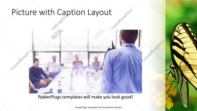 Picture with Caption presentation slide layout