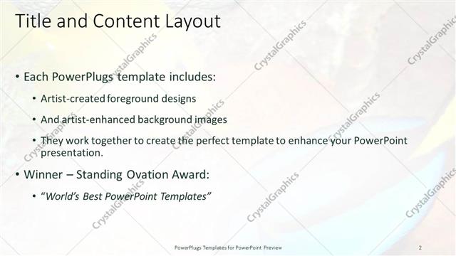 Title and Content presentation slide layout