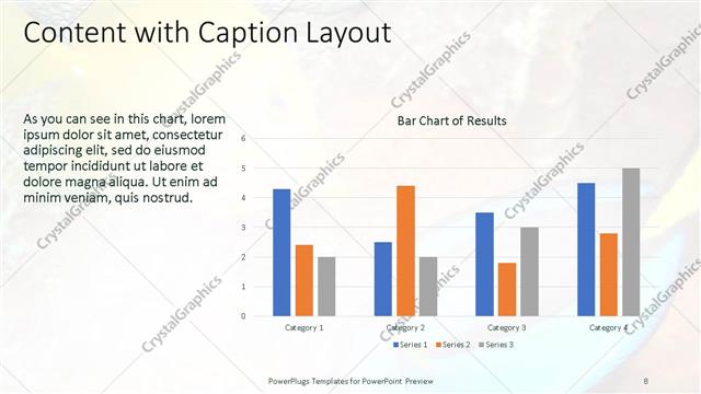 Content with Caption presentation slide layout