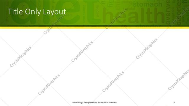 Title Only presentation slide layout