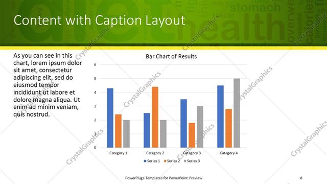 Content with Caption presentation slide layout