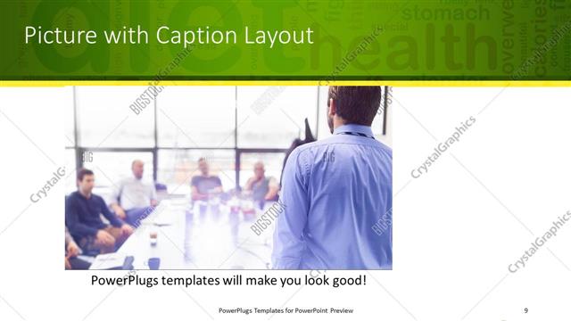 Picture with Caption presentation slide layout