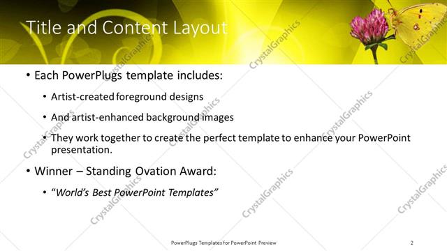 Title and Content presentation slide layout