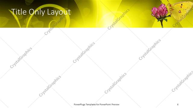 Title Only presentation slide layout