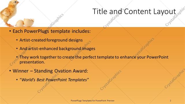 Title and Content presentation slide layout