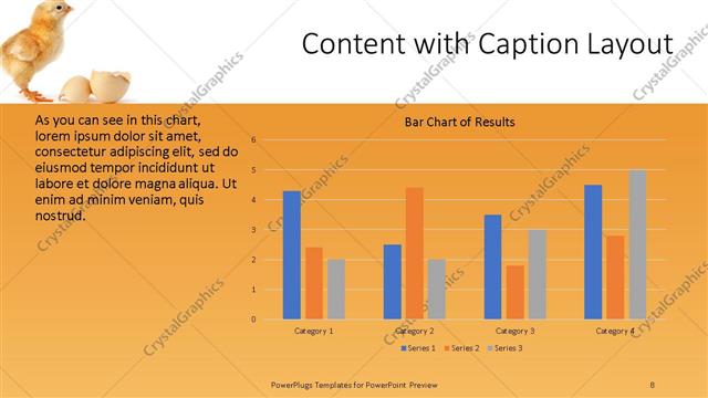 Content with Caption presentation slide layout