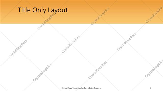 Title Only presentation slide layout