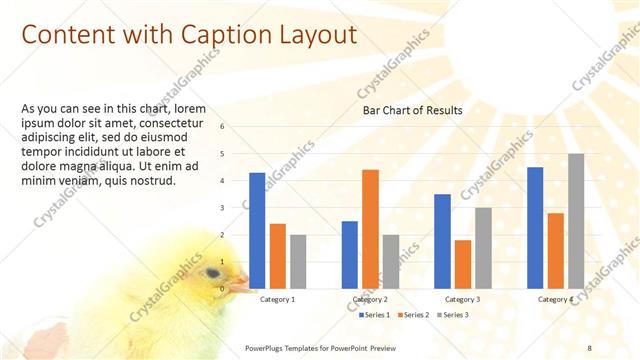 Content with Caption presentation slide layout