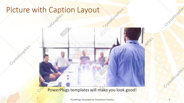 Picture with Caption presentation slide layout