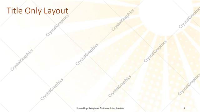 Title Only presentation slide layout