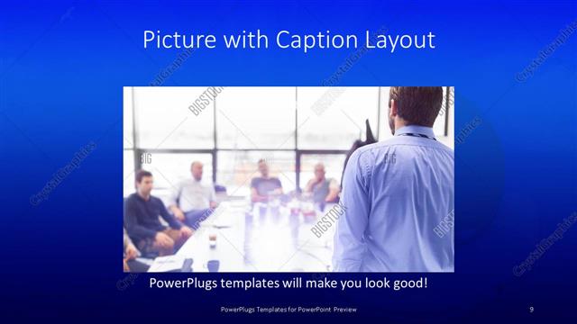 Picture with Caption presentation slide layout