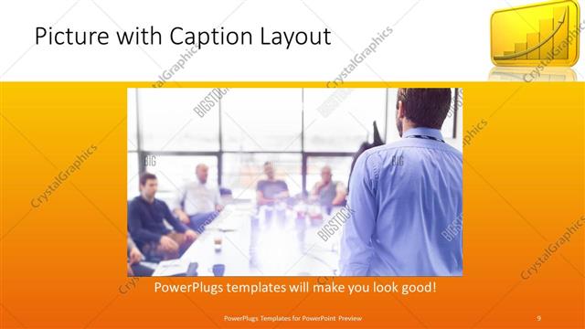 Picture with Caption presentation slide layout