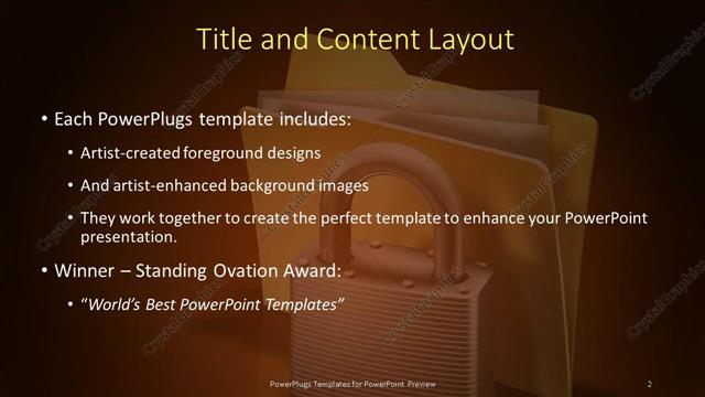 Title and Content presentation slide layout