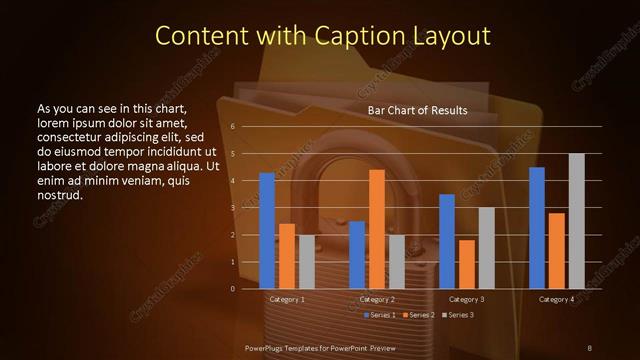 Content with Caption presentation slide layout