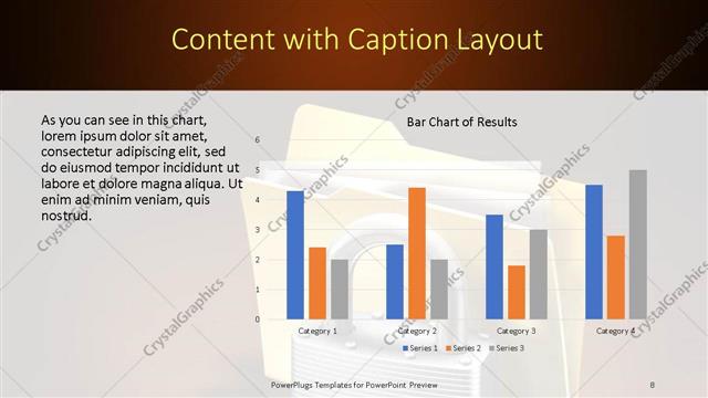 Content with Caption presentation slide layout
