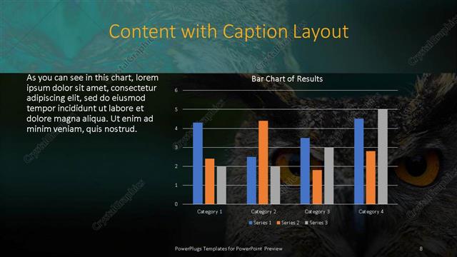 Content with Caption presentation slide layout