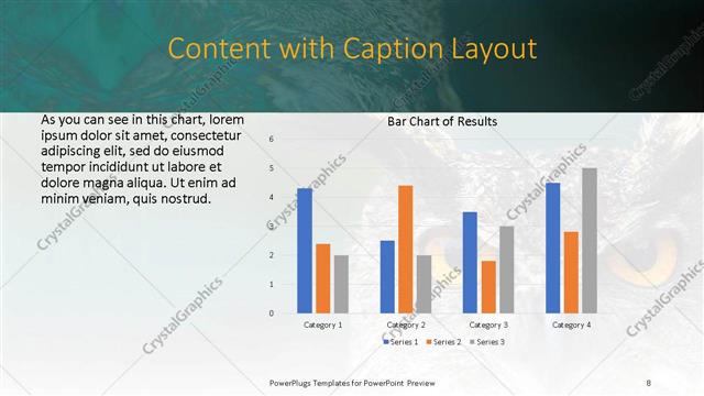 Content with Caption presentation slide layout