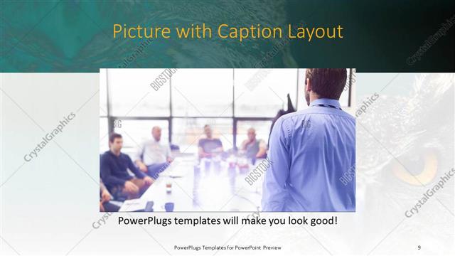 Picture with Caption presentation slide layout