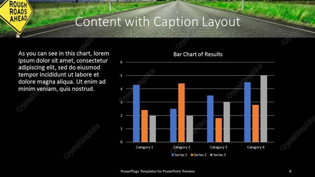 Content with Caption presentation slide layout