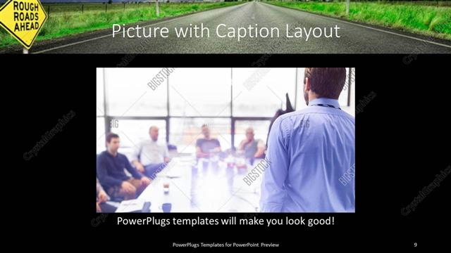 Picture with Caption presentation slide layout