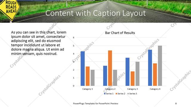 Content with Caption presentation slide layout