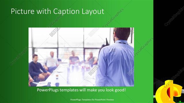 Picture with Caption presentation slide layout