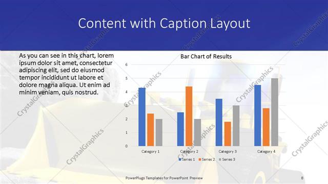 Content with Caption presentation slide layout