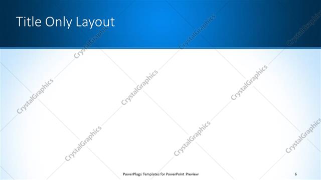 Title Only presentation slide layout