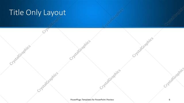 Title Only presentation slide layout