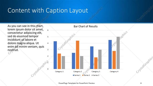 Content with Caption presentation slide layout