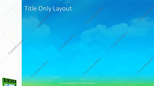 Title Only presentation slide layout