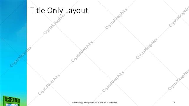 Title Only presentation slide layout