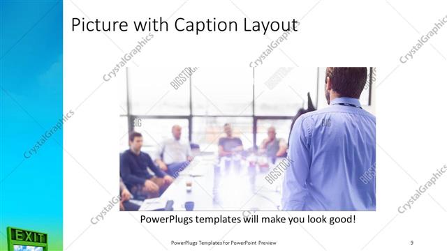 Picture with Caption presentation slide layout
