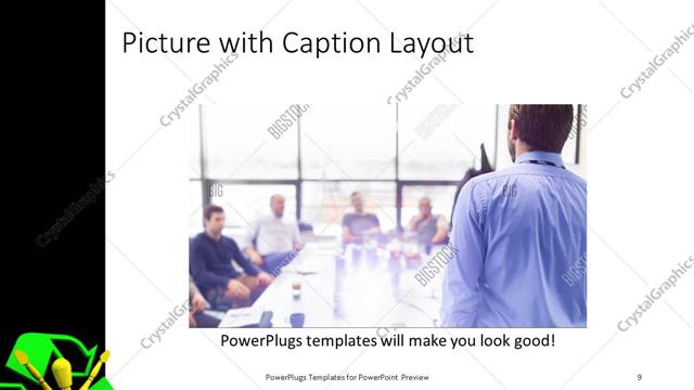 Picture with Caption presentation slide layout