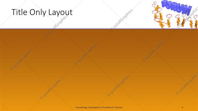 Title Only presentation slide layout