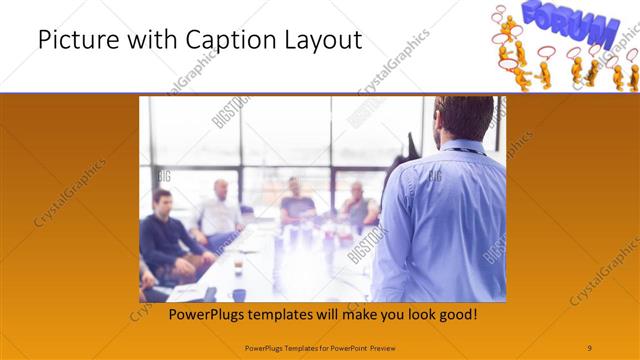 Picture with Caption presentation slide layout